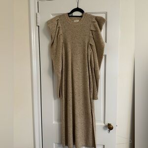 Ted Baker - Size 2 (Ted Baker) Crew neck sweater dress - embellished shoulder